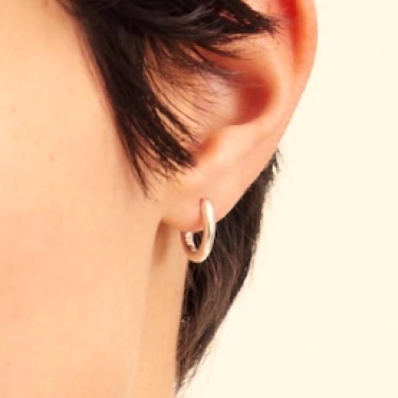 Madewell Jewelry - Madewell Demi-Fine Huggie Hoop Earrings New
